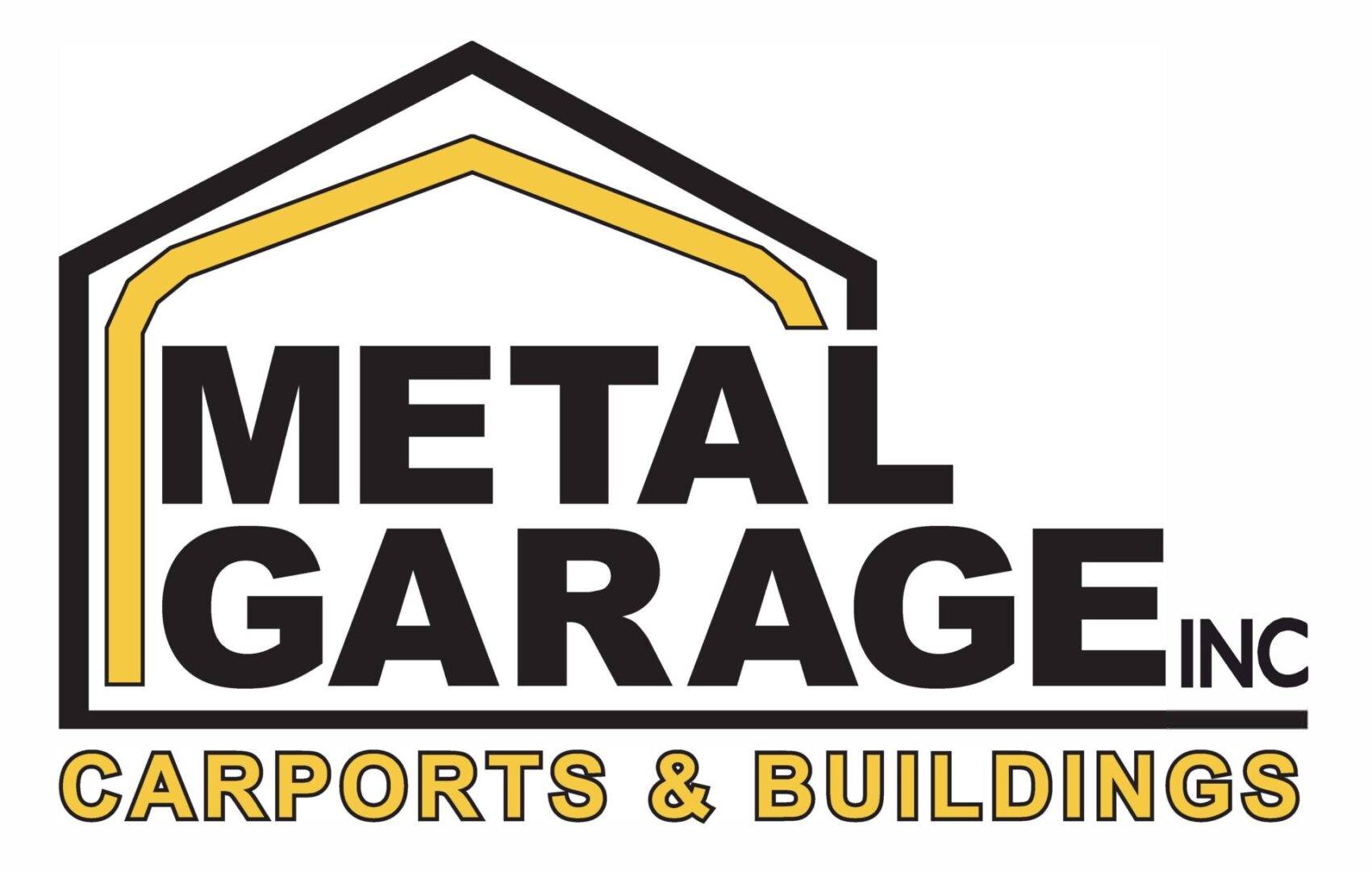 Logo for Metal Garage, specializing in carports and buildings.